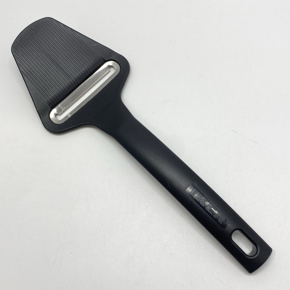 IKEA Black Plastic Cheese Plane Knife‎ Stainless Steel Slicer Sweden